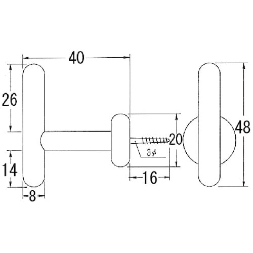 ニッサチェイン SUSフックST35B パール黒(