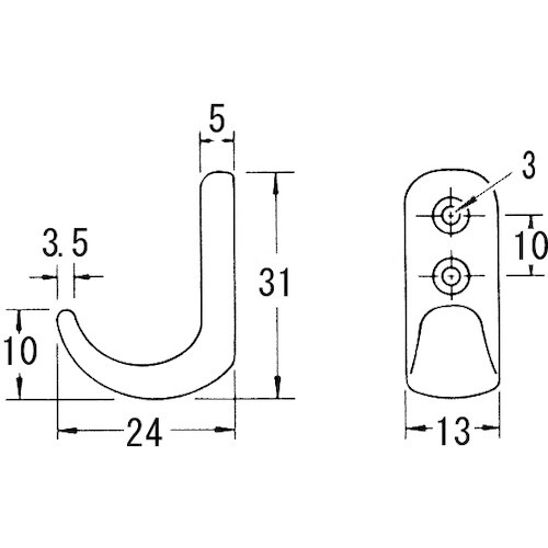ニッサチェイン SUSフックST33 鏡面研磨(2