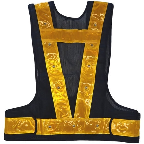 ミズケイ 多機能ベスト「光るんです」黄LEDタイプ