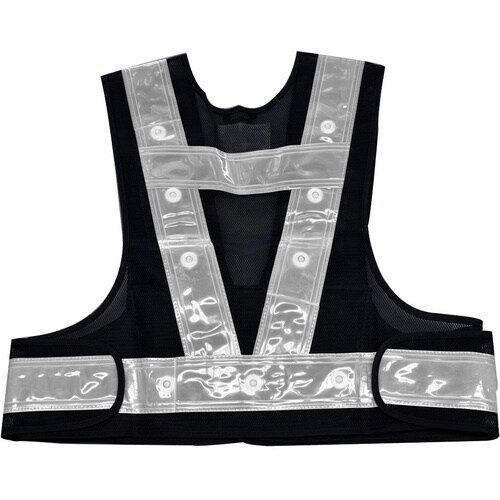 ミズケイ 多機能ベスト「光るんです」ショート丈 白