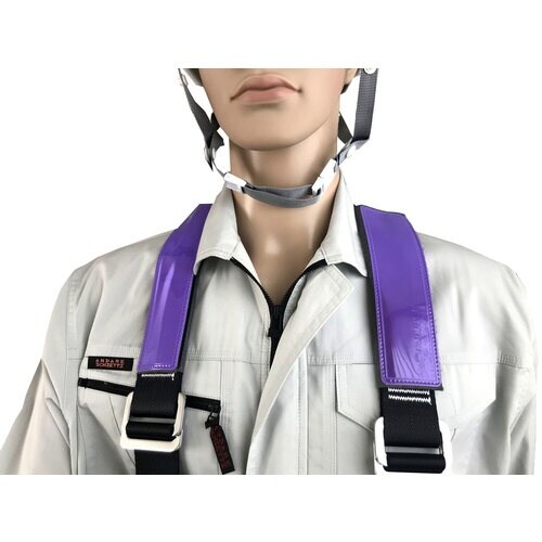 ミズケイ フルハーネス用反射ベルト 2枚入 紫