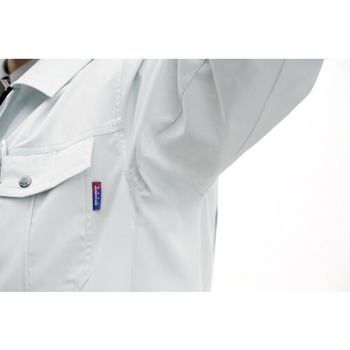 桑和 611 半袖ブルゾン ブルー 3L