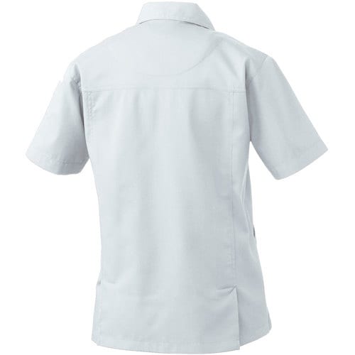 桑和 614 レディース半袖スモック マスタード