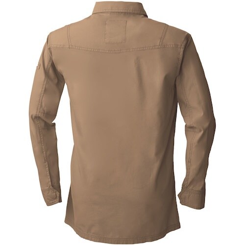 桑和 575 長袖シャツ ブラウン 6L