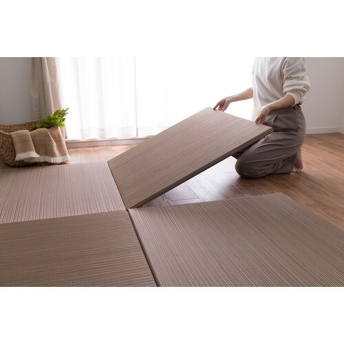 萩原 置くだけ簡単 軽量 滑り止め付き 置き畳 綾