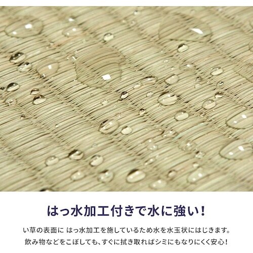 萩原 撥水 敷き詰め い草カーペット 備前(び