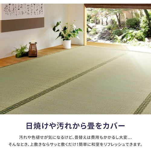 萩原 撥水 敷き詰め い草カーペット 備前(び