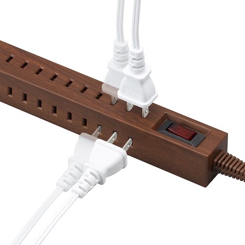 YAZAWA 差し込みフリータップ2面ブレーカーS