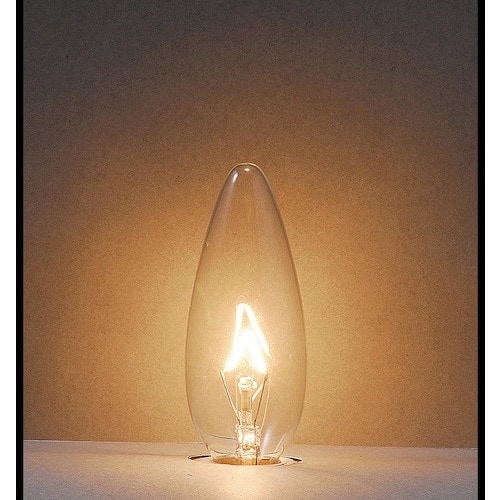 YAZAWA シャンデリア球60Wクリア口金E17