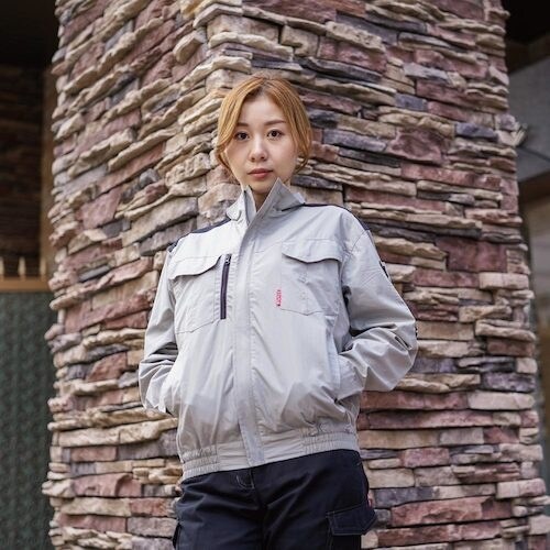 岡潮 空調長袖ブルゾン(ウェアのみ)日本製生地使用