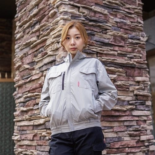 岡潮 空調長袖ブルゾン(ウェアのみ)日本製生地使用