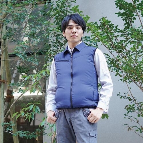 岡潮 空調ベスト(ウェアのみ) 20201 ネイビ