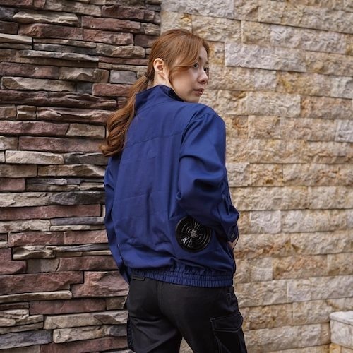 岡潮 空調長袖ブルゾン(ウェアのみ)日本製生地使用