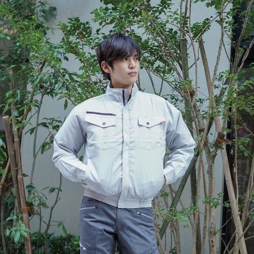 岡潮 空調長袖ブルゾン(ウェアのみ)日本製生地使用