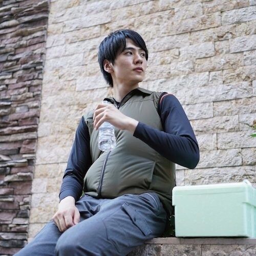 岡潮 空調ベスト(ウェアのみ) 20204 アーミ