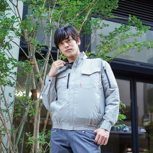 岡潮 空調長袖ブルゾン(ウェアのみ)日本製生地使用