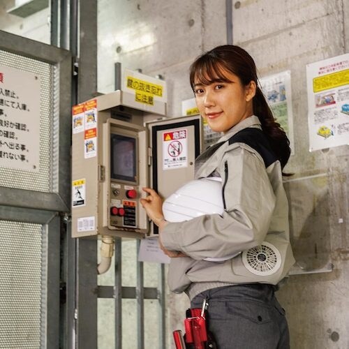 岡潮 空調長袖ブルゾン(ウェアのみ)日本製生地使用