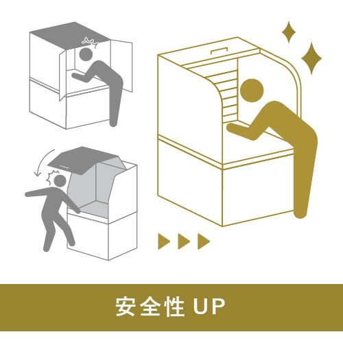 Isel ”シャッター式開閉構造のアルミフレーム”