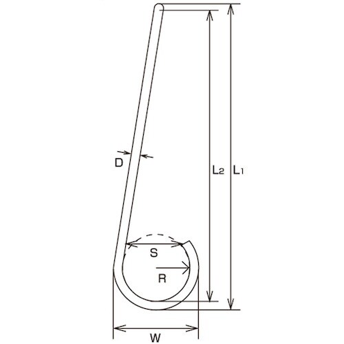 水本 ファンシーSフックツイスト(ブラック) 全長