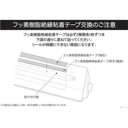 SURE シーラー交換用フッ素樹脂絶縁粘着テープ厚