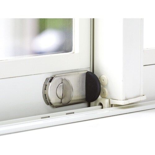 NLS 窓用防犯錠 ファスナーロック シルバー 鍵