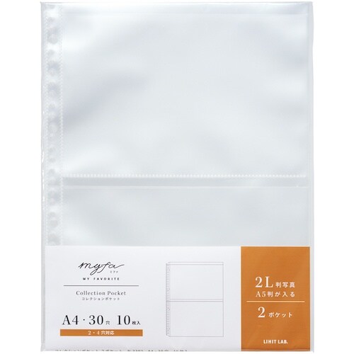 LIHIT コレクションポケット 2ポケット A4
