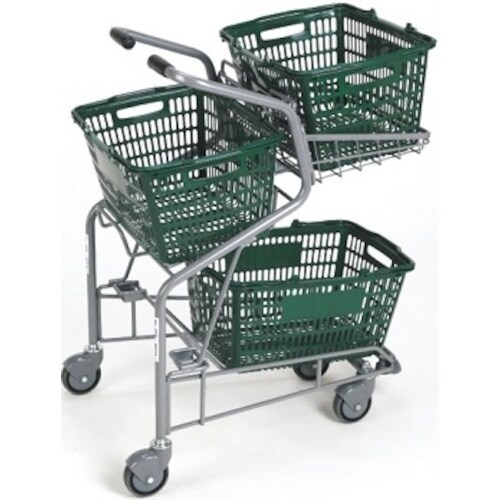 大和産業 カゴ3個載せカート PY983AE−C1