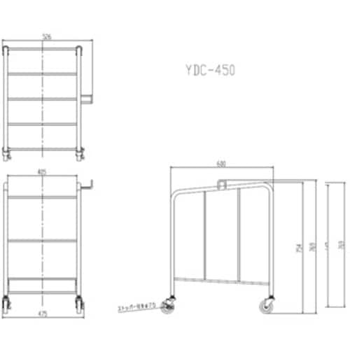 大和産業 ダンボールカート YDC−450