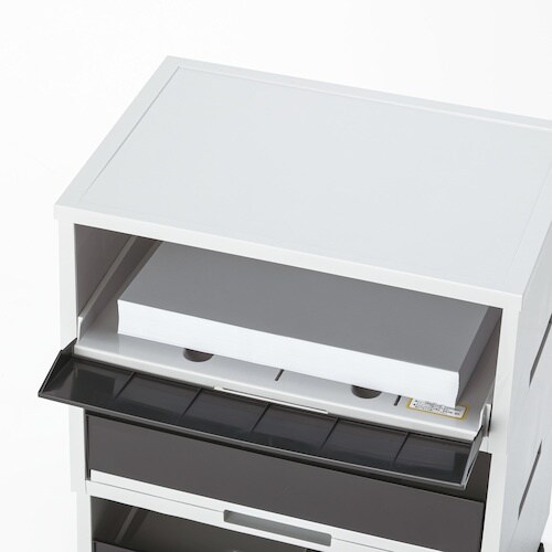 テラモト ペーパー分類ボックス ブラウン