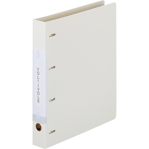 LIHIT A4 D型リングファイル(4穴) 白