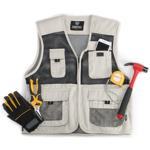 カジメイク メッシュベスト ブラック M