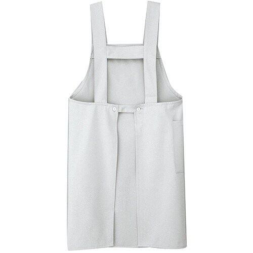 アイトス 胸当てエプロン ダークブラウン