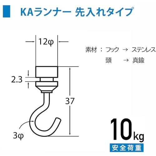 福井金属工芸 C型・C−11型ランナーKA型 シル