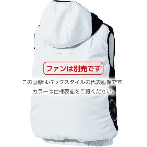 快適ウェア サイドファンフードベスト 6L ストー