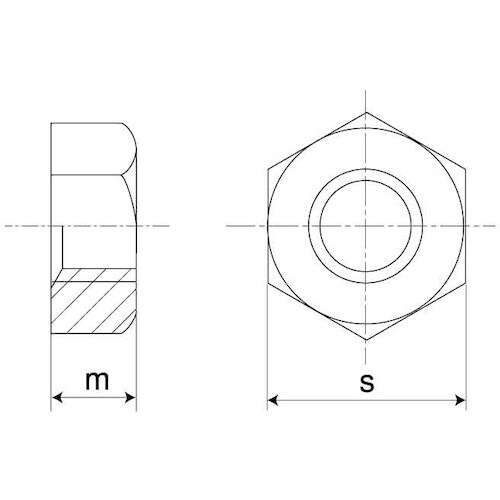 SUNCO 六角ナット(1種 切削 M56 (1本