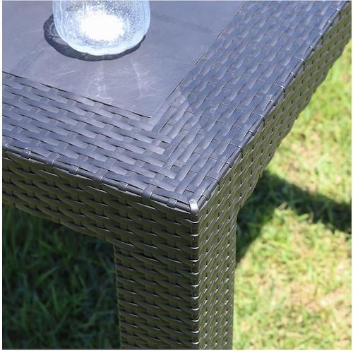 不二貿易 ステラ テーブル 80角 ブラック(11