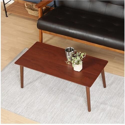 不二貿易 突板ローテーブル 8040BR