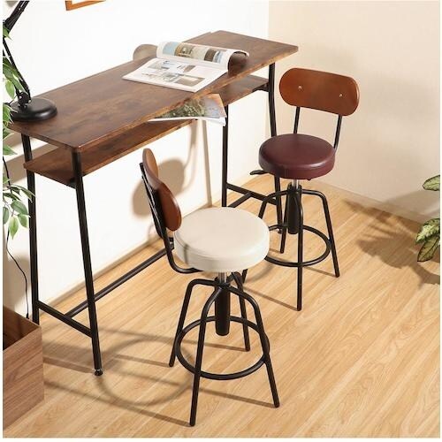 不二貿易 バースツール背付 HK−61201IV