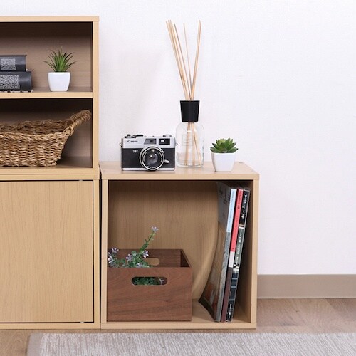 不二貿易 キューブボックス ナチュラル CB35O