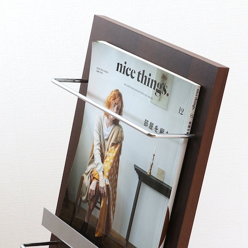 不二貿易 ウッドマガジンラック デコール 3段 ス