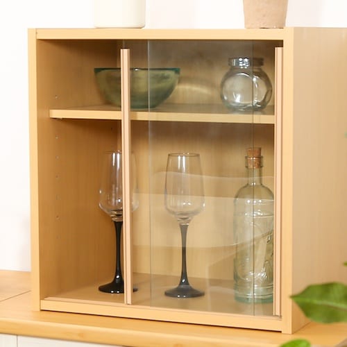 不二貿易 ミニ食器棚 幅43 CP4344