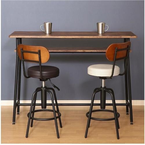 不二貿易 バースツール背付 HK−61201DBR