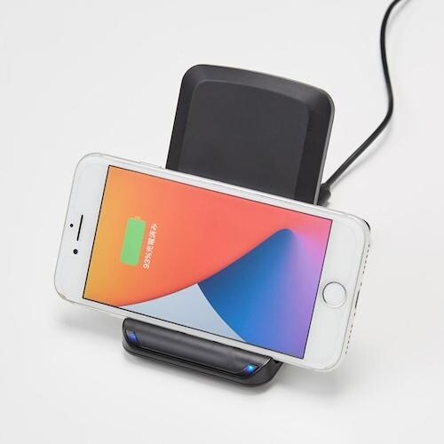 アイメディア ワイヤレススマホ充電器スタンド型