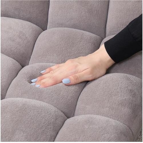 不二貿易 ふわもこ フロアチェア グレージュ