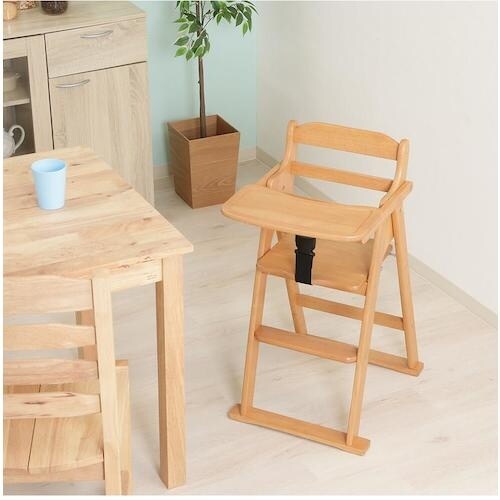 不二貿易 木製折り畳みベビーチェアー NA