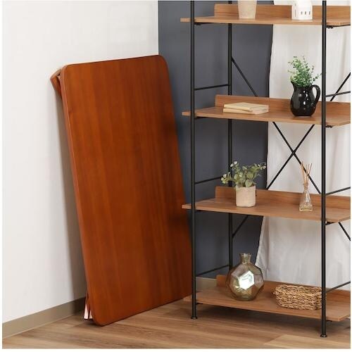 不二貿易 折脚ローテーブル(ブラウン) KSM−1