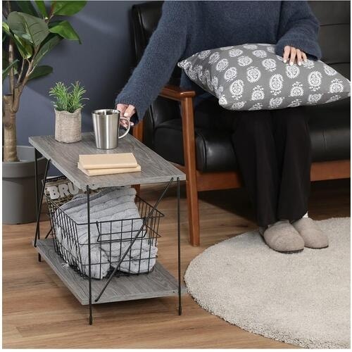 不二貿易 EZBOワイヤーラック2段 60幅 GY