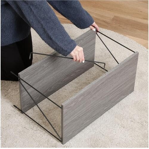 不二貿易 EZBOワイヤーラック2段 60幅 GY