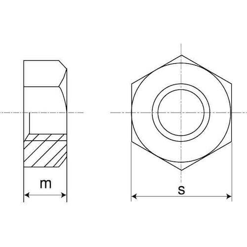 SUNCO S45C(H)六角ナット (1種(切削