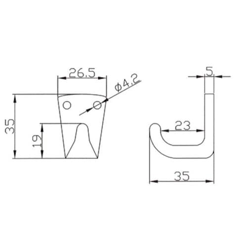 ニッサチェイン P−LSV銀 エールフック(10個